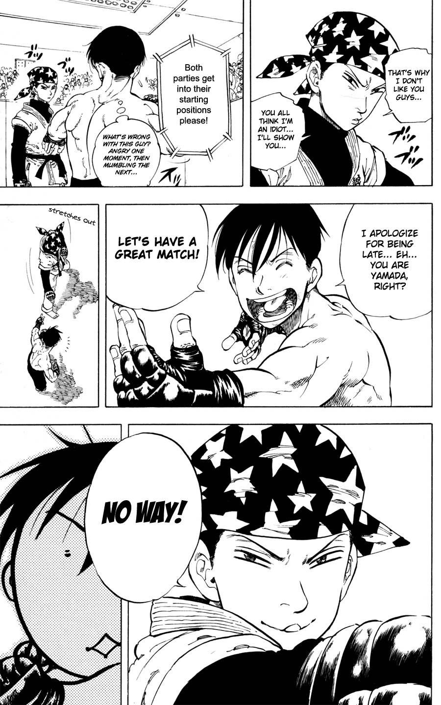 Ultra Red Chapter 21 page 5 - Chapter 21: Dark horse Yamada Gorou!! Sen fooled