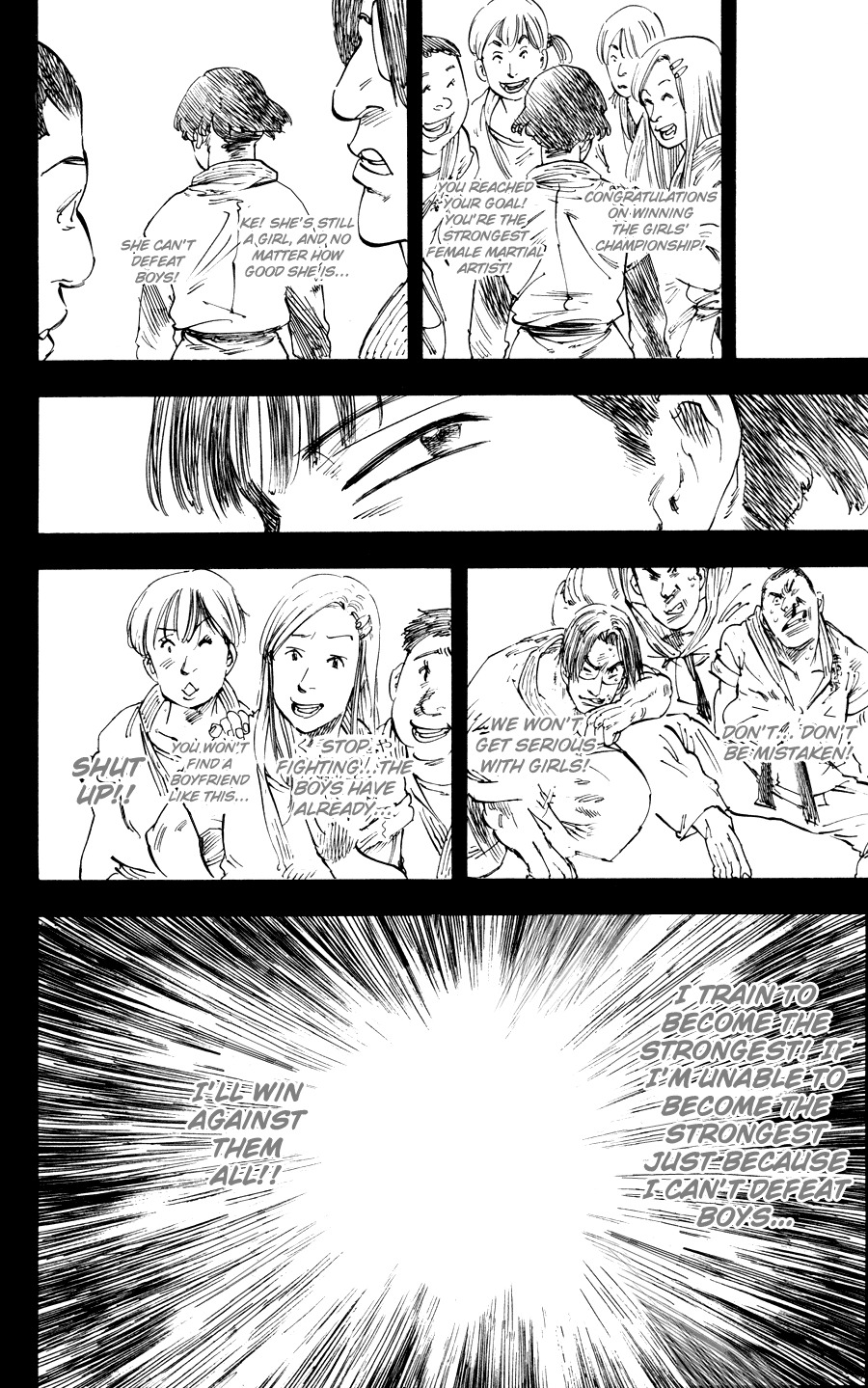 Ultra Red Chapter 24 page 8 - Chapter 24: Gambatte!! The true meaning of fighting