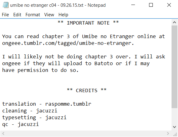 Umibe no Etranger Chapter 4.2 page 1 - Chapter 4 (v2) : #4 L'etranger de la plage