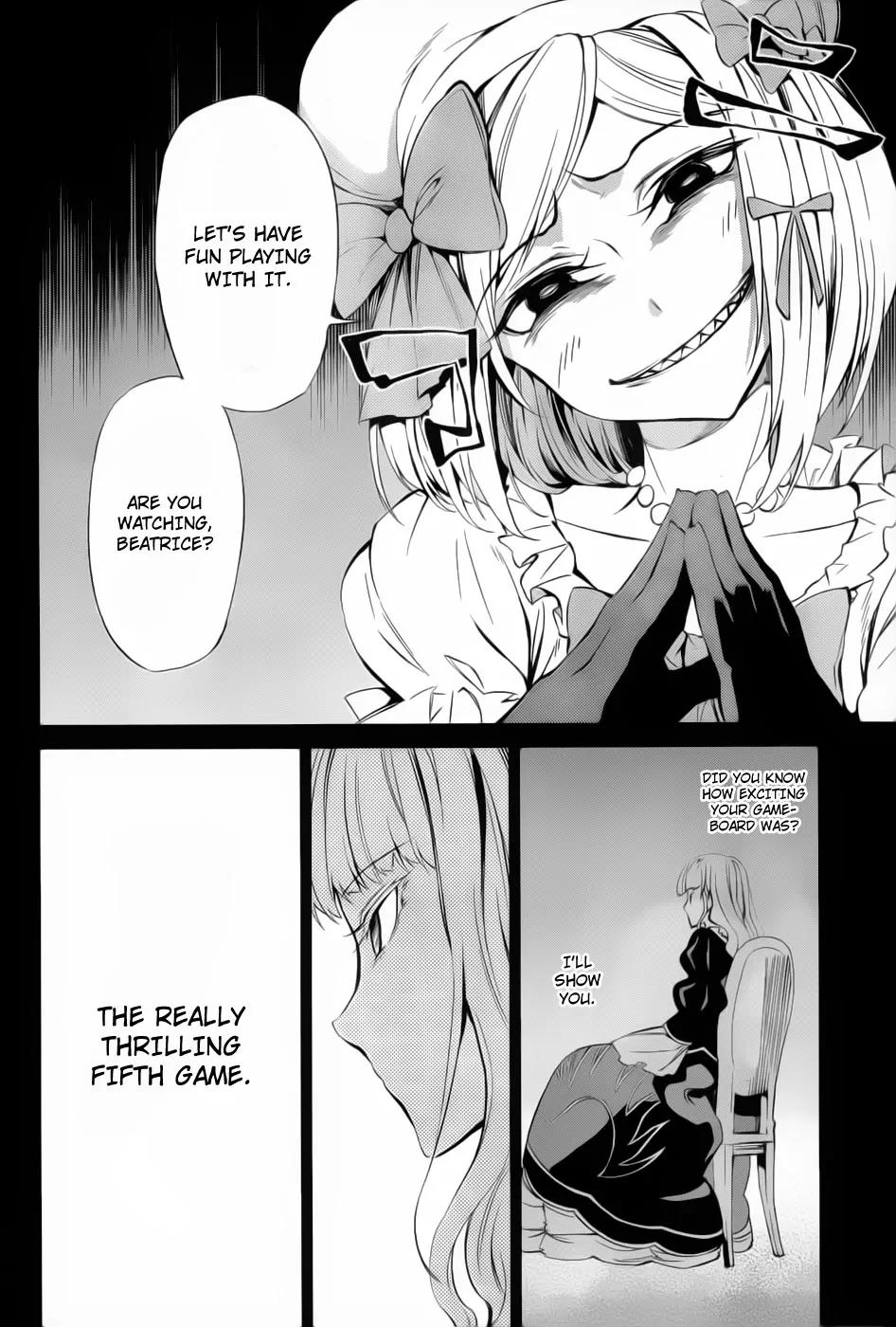 Umineko no Naku Koro ni Chiru Episode 5: End of the Golden Witch Chapter 10 page 9 - Chapter 10: The Ring