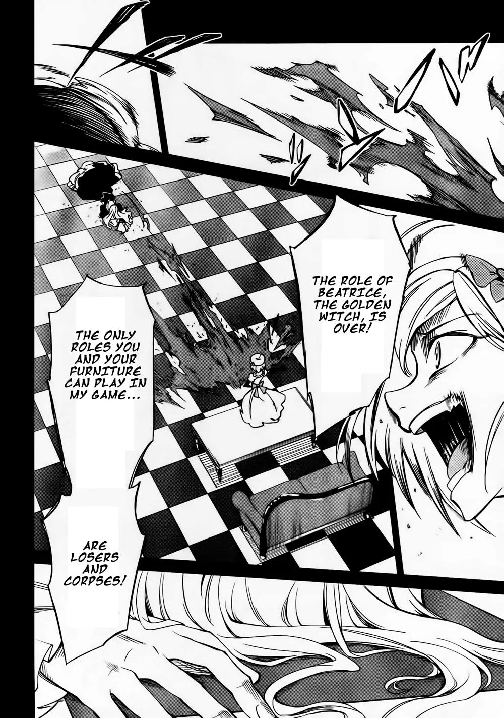 Umineko no Naku Koro ni Chiru Episode 5: End of the Golden Witch Chapter 11 page 28 - Chapter 11: Game of the Two