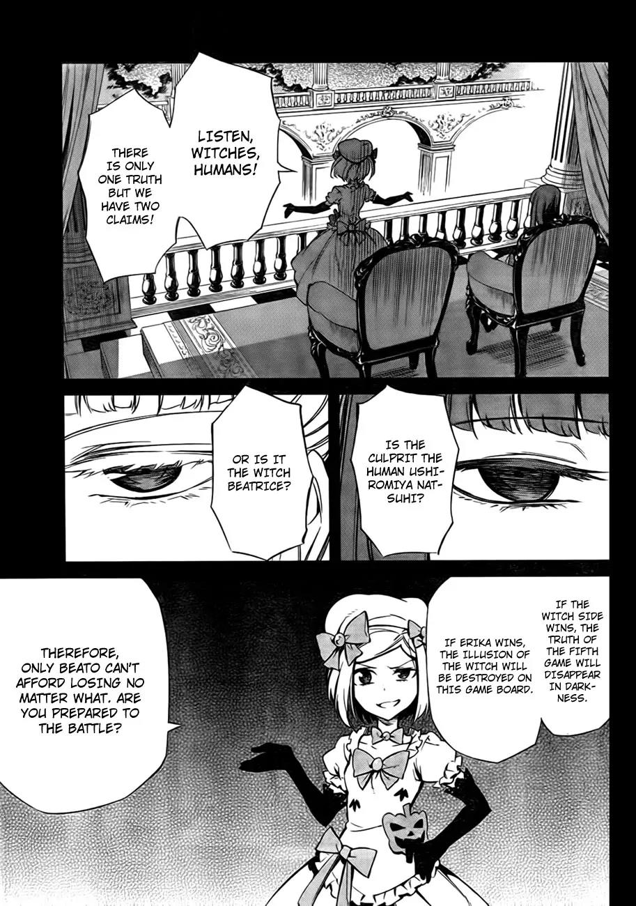 Umineko no Naku Koro ni Chiru Episode 5: End of the Golden Witch Chapter 21 page 9 - Chapter 21: Different Truth (1)