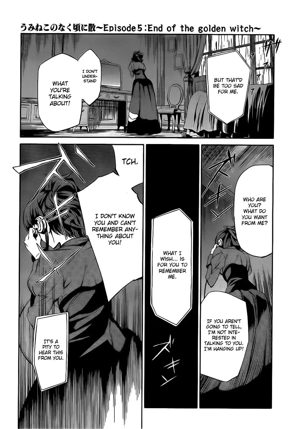 Umineko no Naku Koro ni Chiru Episode 5: End of the Golden Witch Chapter 4 page 38 - Chapter 4: Dark Clouds
