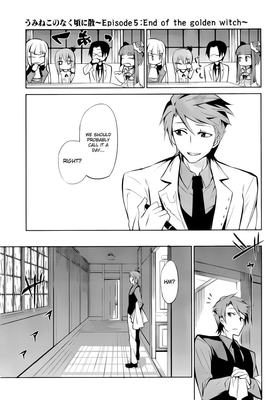Umineko no Naku Koro ni Chiru Episode 5: End of the Golden Witch Chapter 7 page 28 - Chapter 7: The Epitaph