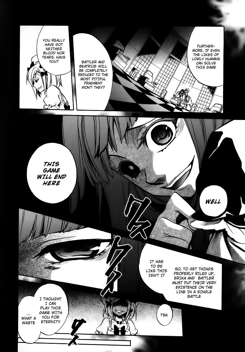 Umineko no Naku Koro ni Chiru Episode 6: Dawn of the Golden Witch Chapter 14 page 10 - Chapter 14 : The Battler Of The Red And The Blue