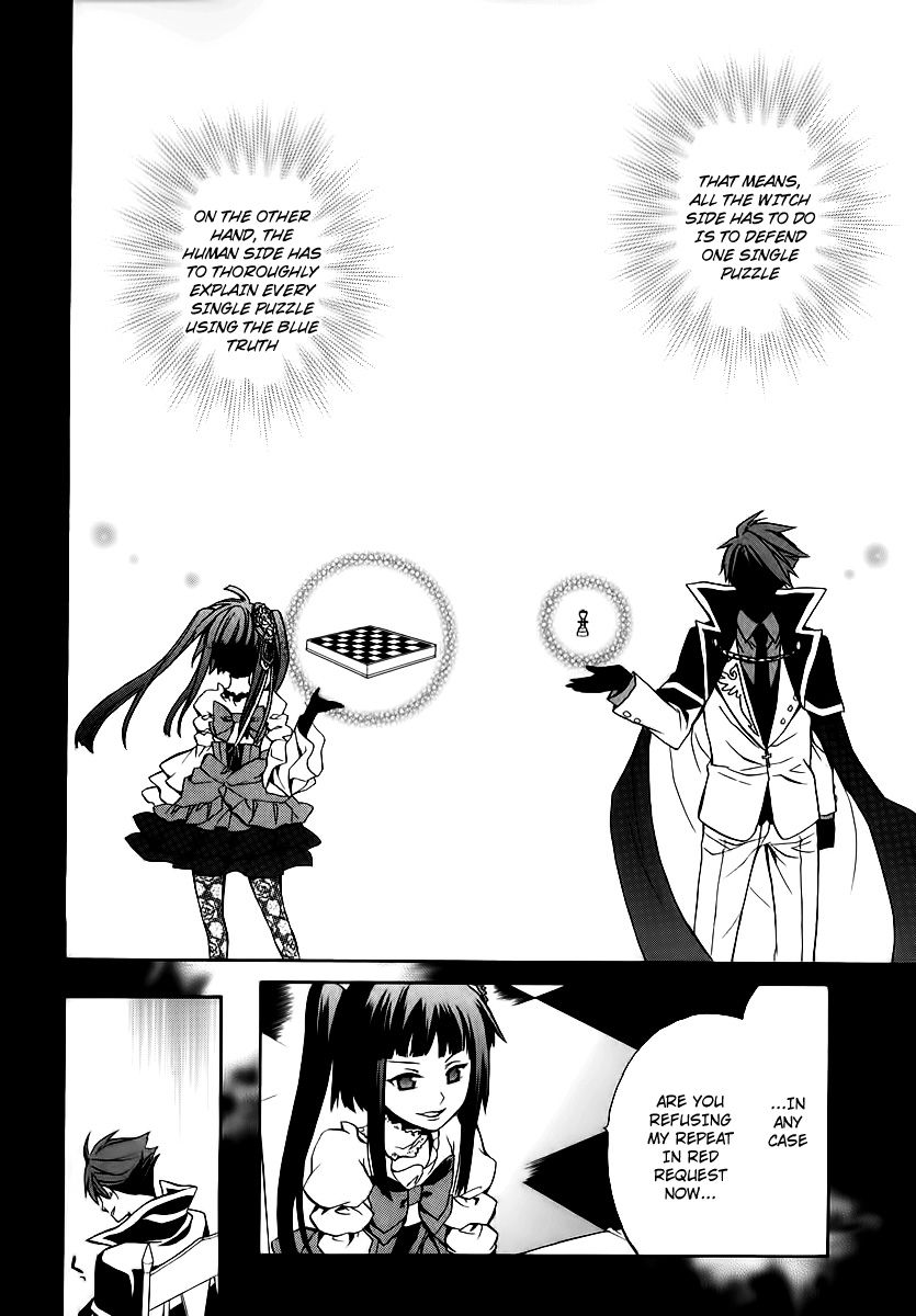 Umineko no Naku Koro ni Chiru Episode 6: Dawn of the Golden Witch Chapter 14 page 22 - Chapter 14 : The Battler Of The Red And The Blue