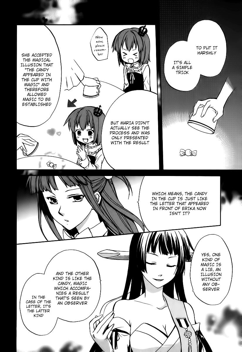 Umineko no Naku Koro ni Chiru Episode 6: Dawn of the Golden Witch Chapter 16 page 56 - Chapter 16 : A Small Mistake