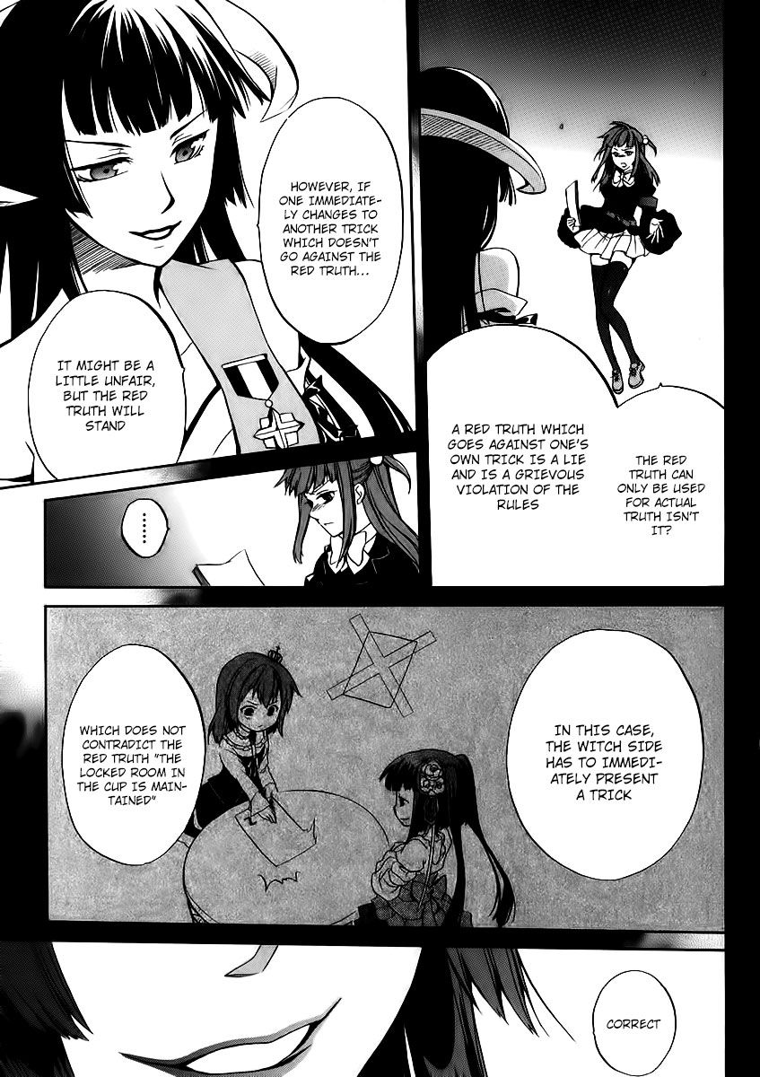 Umineko no Naku Koro ni Chiru Episode 6: Dawn of the Golden Witch Chapter 16 page 59 - Chapter 16 : A Small Mistake