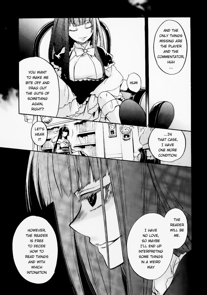 Umineko no Naku Koro ni Chiru Episode 6: Dawn of the Golden Witch Chapter 26 page 15 - Chapter 26 : Hidden Tea Party