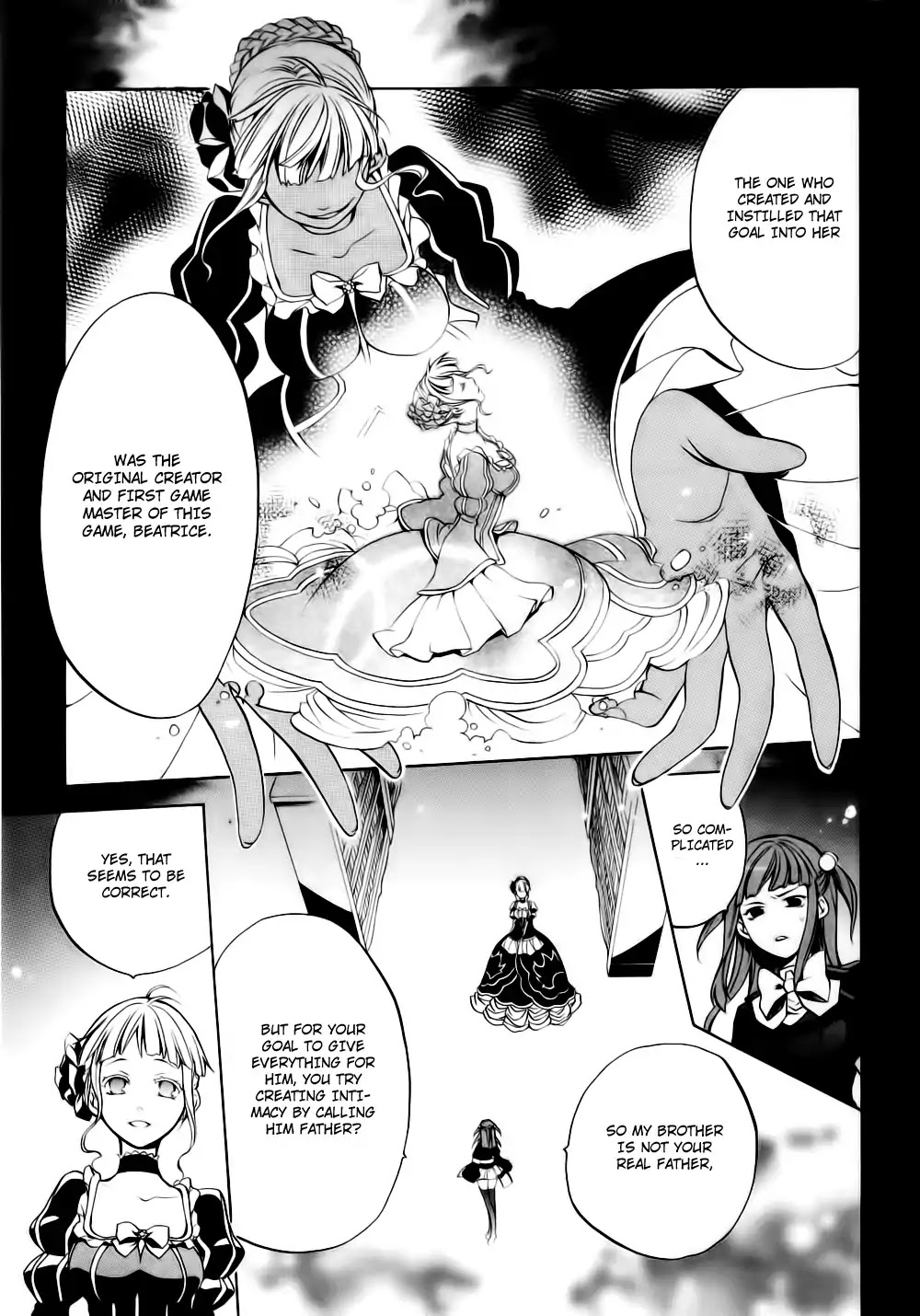 Umineko no Naku Koro ni Chiru Episode 6: Dawn of the Golden Witch Chapter 8 page 18 - Chapter 8 : The Trial of the Pair in Love