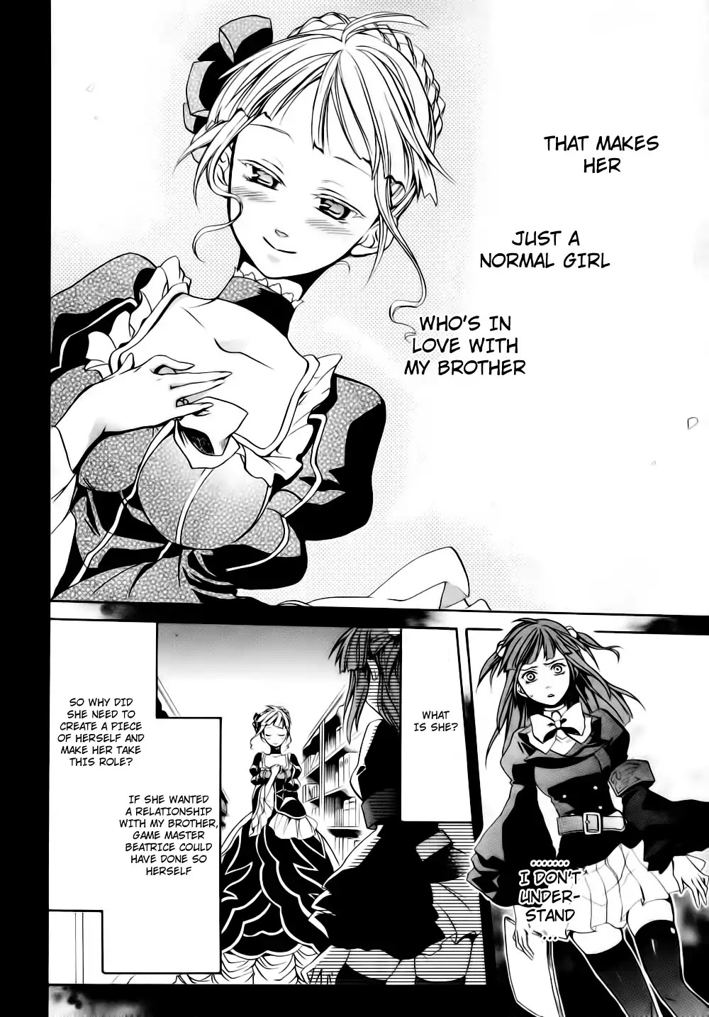 Umineko no Naku Koro ni Chiru Episode 6: Dawn of the Golden Witch Chapter 8 page 21 - Chapter 8 : The Trial of the Pair in Love