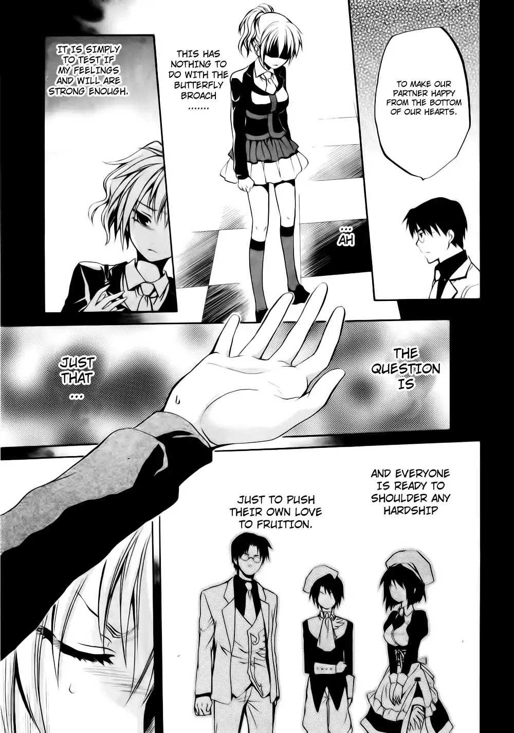 Umineko no Naku Koro ni Chiru Episode 6: Dawn of the Golden Witch Chapter 8 page 54 - Chapter 8 : The Trial of the Pair in Love