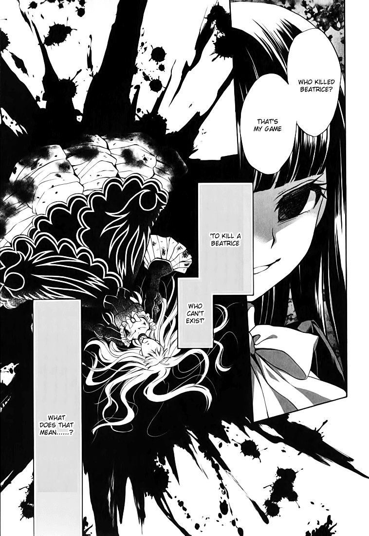 Umineko no Naku Koro ni Chiru Episode 7: Requiem of the Golden Witch Chapter 12 page 22 - Chapter 12: Will's Inquiry