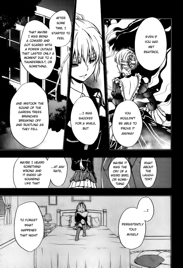 Umineko no Naku Koro ni Chiru Episode 7: Requiem of the Golden Witch Chapter 15 page 21 - Chapter 15: Two Testimonies