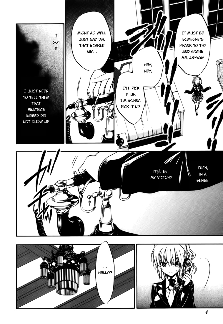Umineko no Naku Koro ni Chiru Episode 7: Requiem of the Golden Witch Chapter 15 page 3 - Chapter 15: Two Testimonies