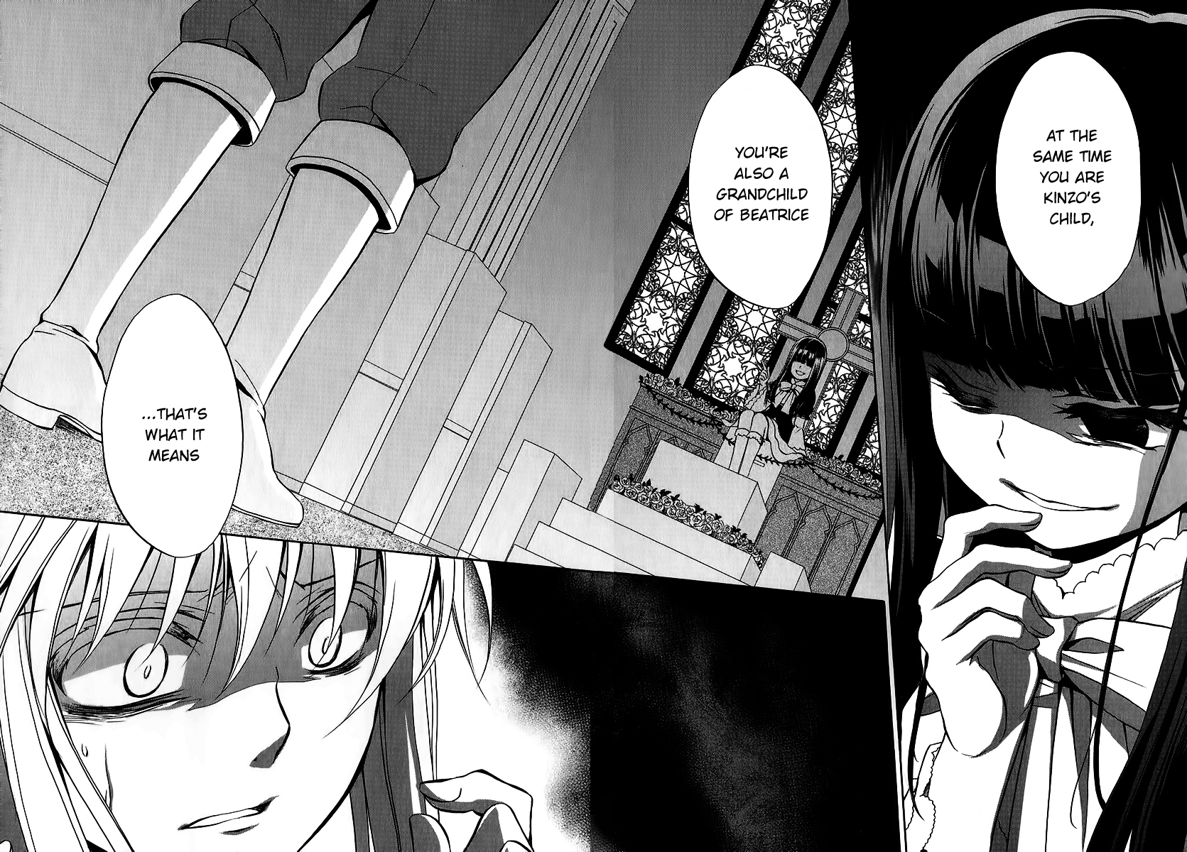 Umineko no Naku Koro ni Chiru Episode 7: Requiem of the Golden Witch Chapter 17 page 11 - Chapter 17: Ushiromiya Lion's True Identity