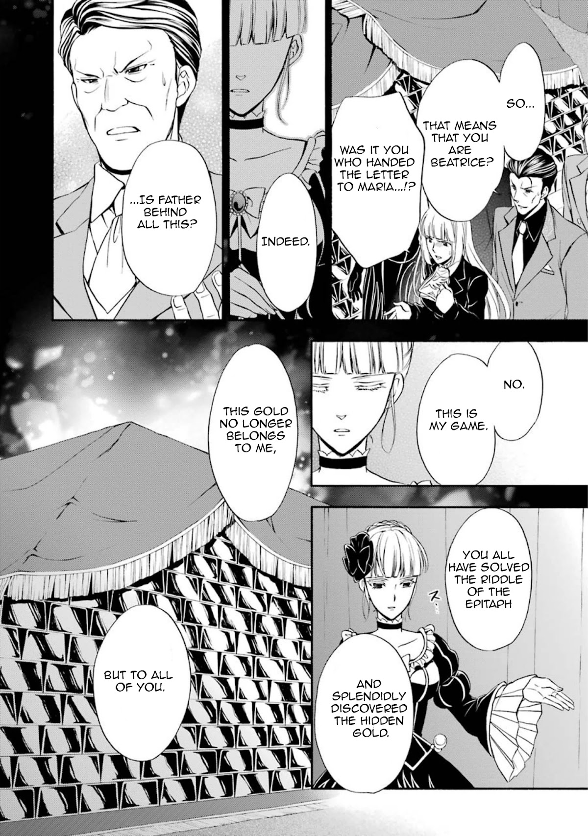 Umineko no Naku Koro ni Chiru Episode 7: Requiem of the Golden Witch Chapter 41 page 4 - Chapter 41: The Witch's Murder Plan