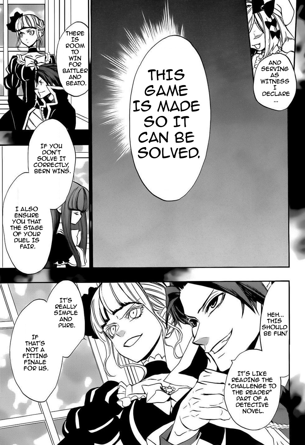 Umineko no Naku Koro ni Chiru Episode 8: Twilight of the Golden Witch Chapter 11.2 page 5 - Chapter 11 v2 : Bern Poses a Question