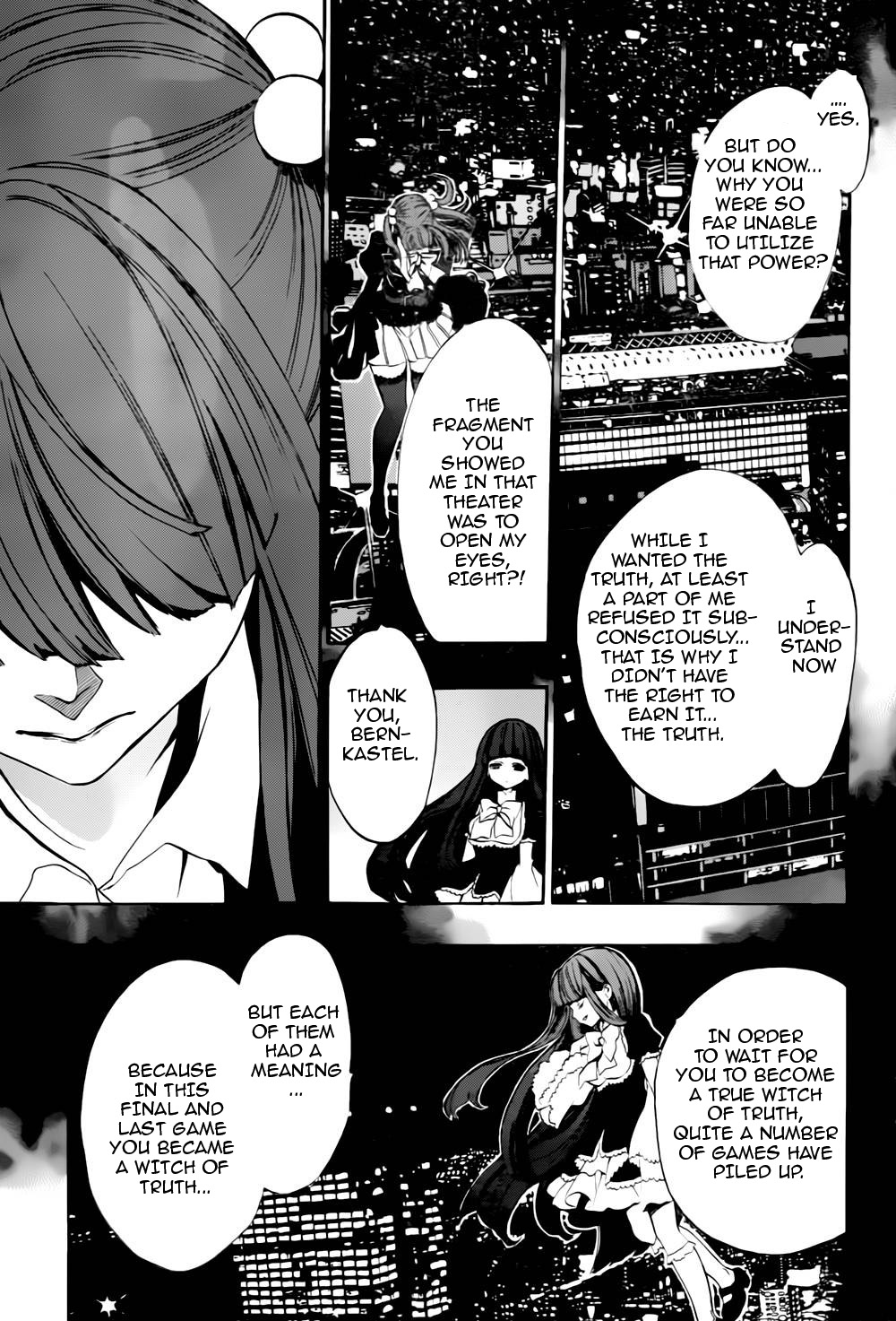 Umineko no Naku Koro ni Chiru Episode 8: Twilight of the Golden Witch Chapter 14.2 page 38 - Chapter 14 v2 : The late visitor 2