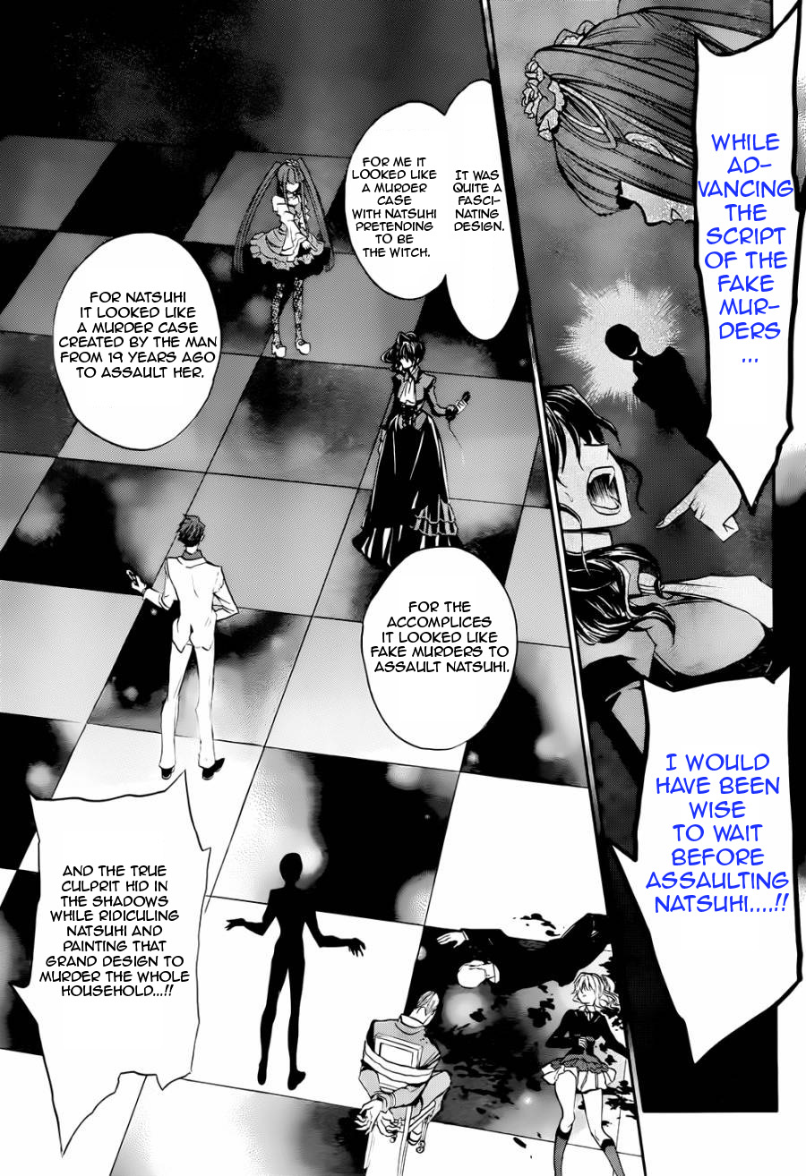 Umineko no Naku Koro ni Chiru Episode 8: Twilight of the Golden Witch Chapter 20.2 page 37 - Chapter 20 v2 : The Siege on the Chapel