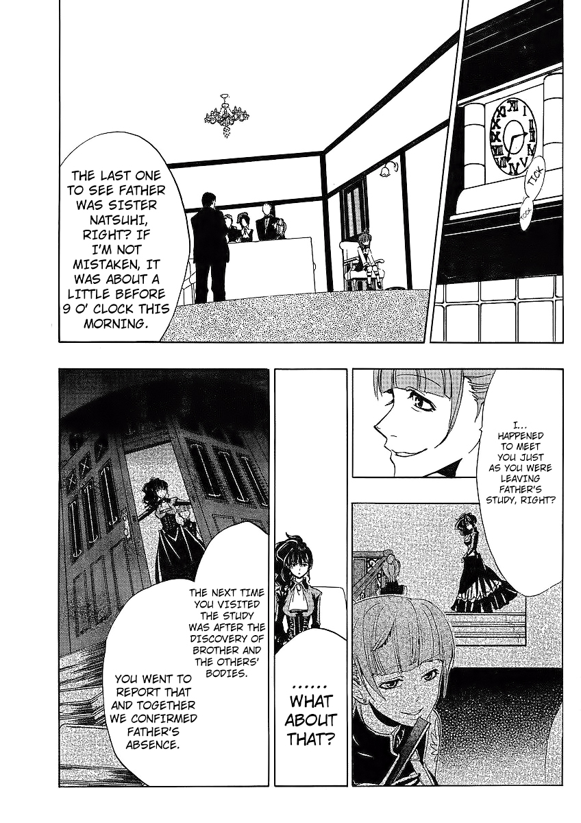 Umineko no Naku Koro ni Episode 1: Legend of the Golden Witch Chapter 12 page 20 - Chapter 12: Eva VS Natsuhi