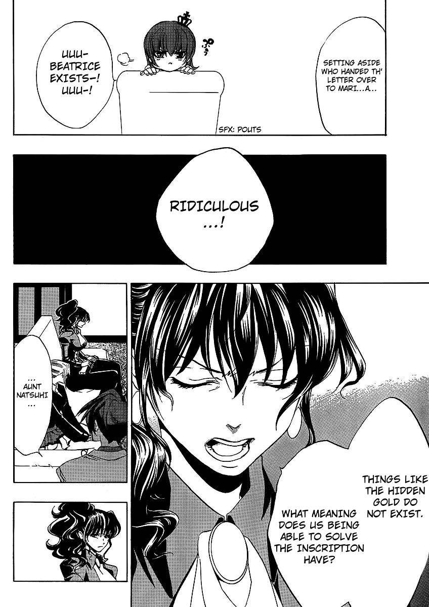 Umineko no Naku Koro ni Episode 1: Legend of the Golden Witch Chapter 12 page 5 - Chapter 12: Eva VS Natsuhi