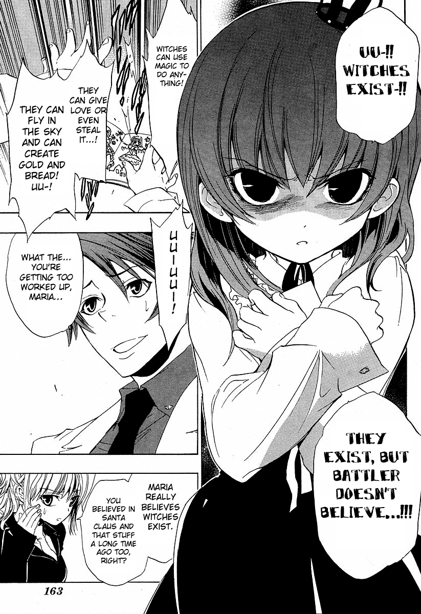 Umineko no Naku Koro ni Episode 1: Legend of the Golden Witch Chapter 4 page 14 - Chapter 4: The Golden Inscription