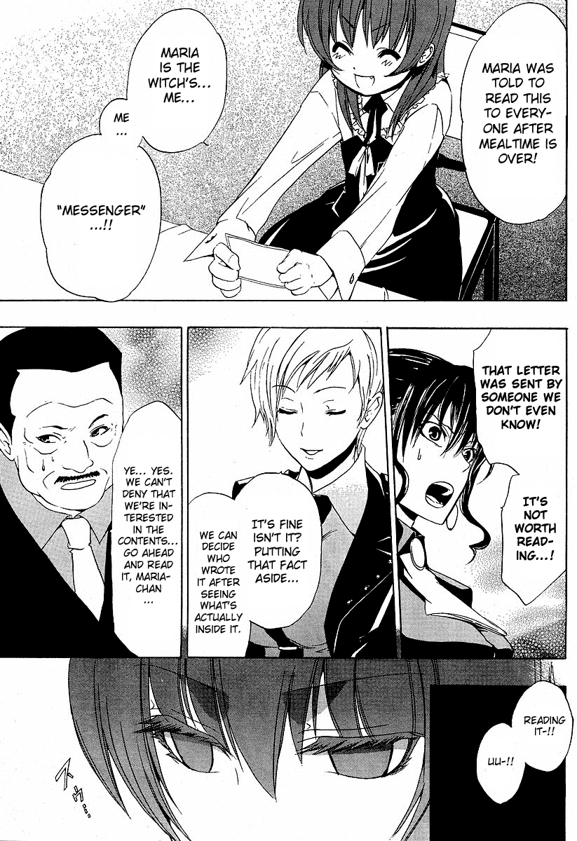 Umineko no Naku Koro ni Episode 1: Legend of the Golden Witch Chapter 5 page 9 - Chapter 5: The Hand from the Witch