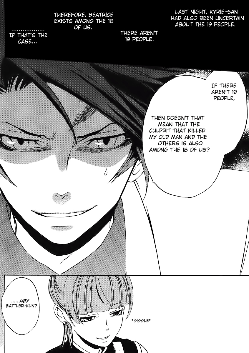 Umineko no Naku Koro ni Episode 1: Legend of the Golden Witch Chapter 9 page 12 - Chapter 9: The Witch's Sacrifices