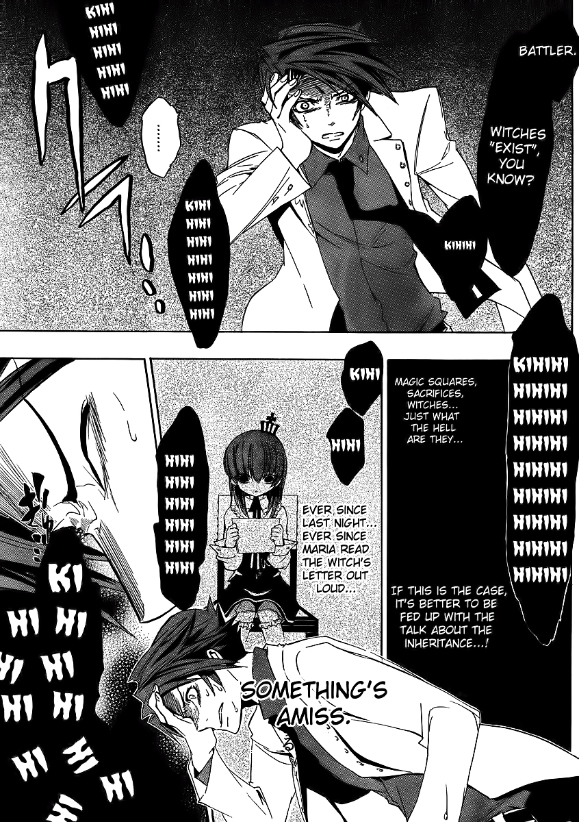 Umineko no Naku Koro ni Episode 1: Legend of the Golden Witch Chapter 9 page 45 - Chapter 9: The Witch's Sacrifices