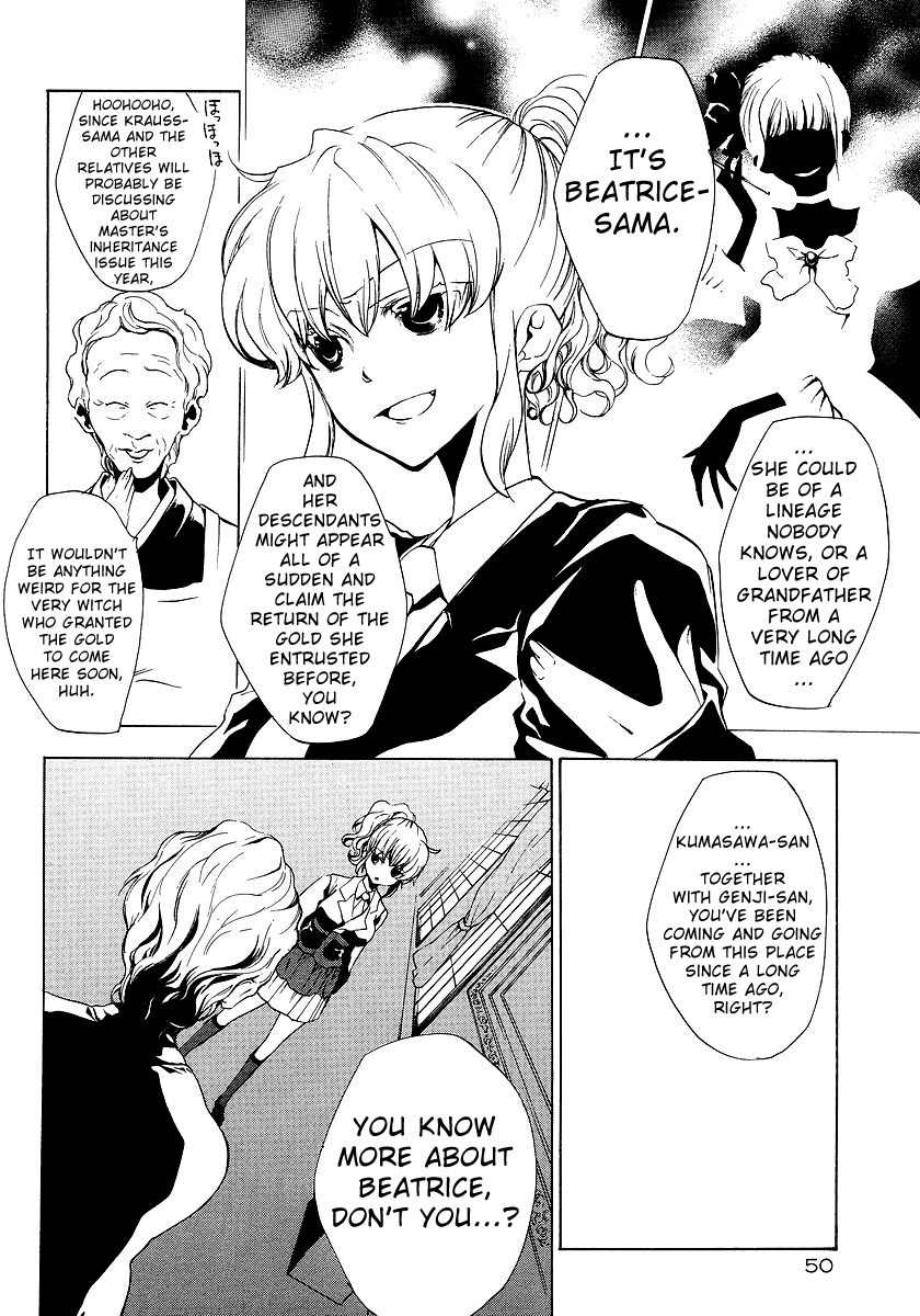 Umineko no Naku Koro ni Episode 2: Turn of the Golden Witch Chapter 10 page 12 - Chapter 10: War Outbreak