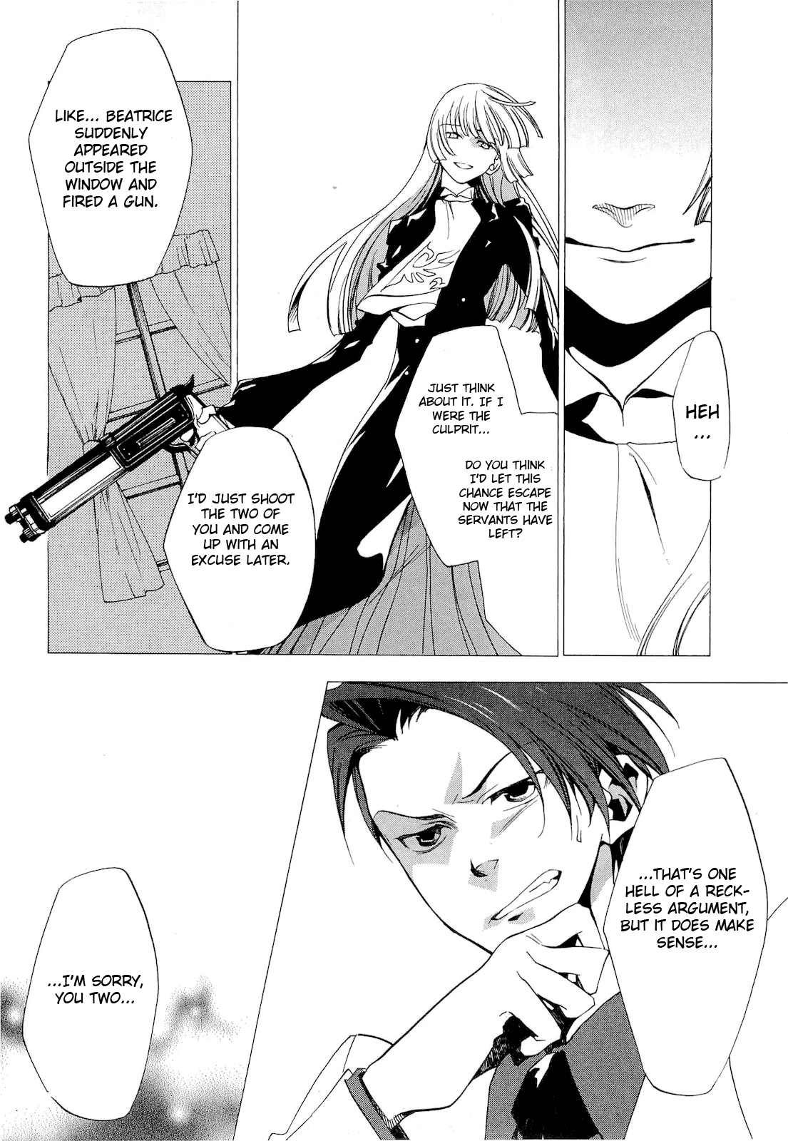 Umineko no Naku Koro ni Episode 2: Turn of the Golden Witch Chapter 20 page 18 - Chapter 20: Wolves and Sheep Puzzle