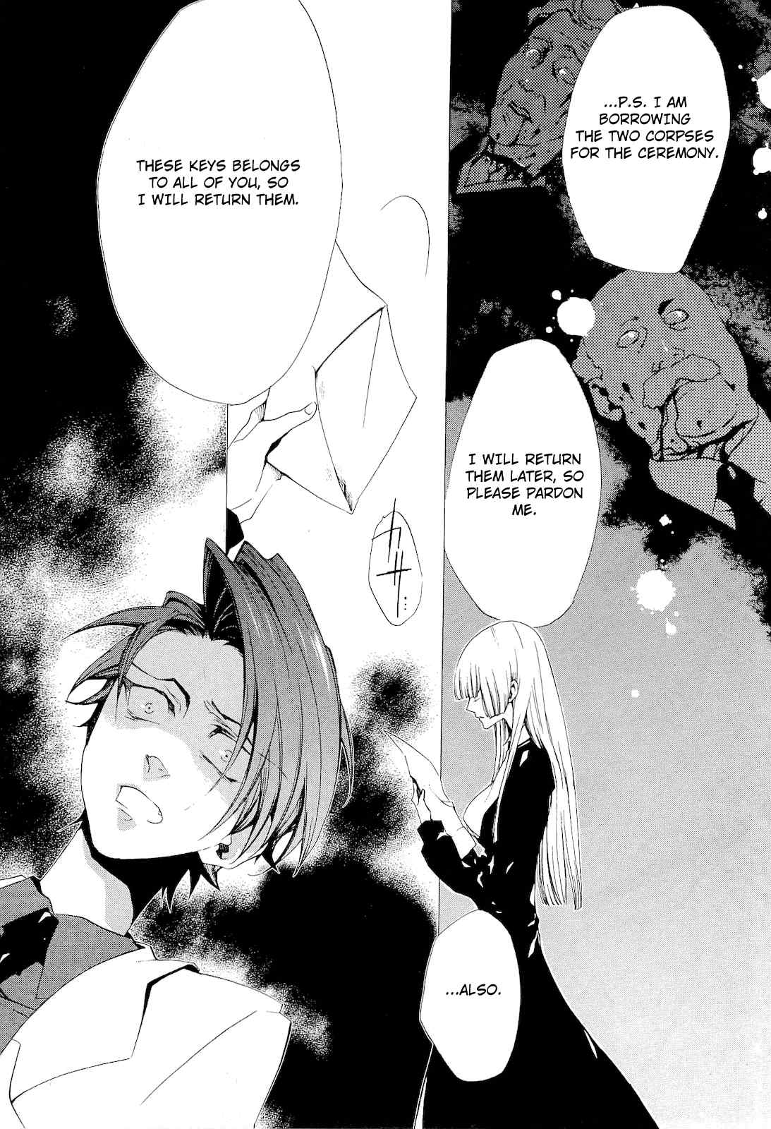 Umineko no Naku Koro ni Episode 2: Turn of the Golden Witch Chapter 21 page 13 - Chapter 21: The Corpses Disappear