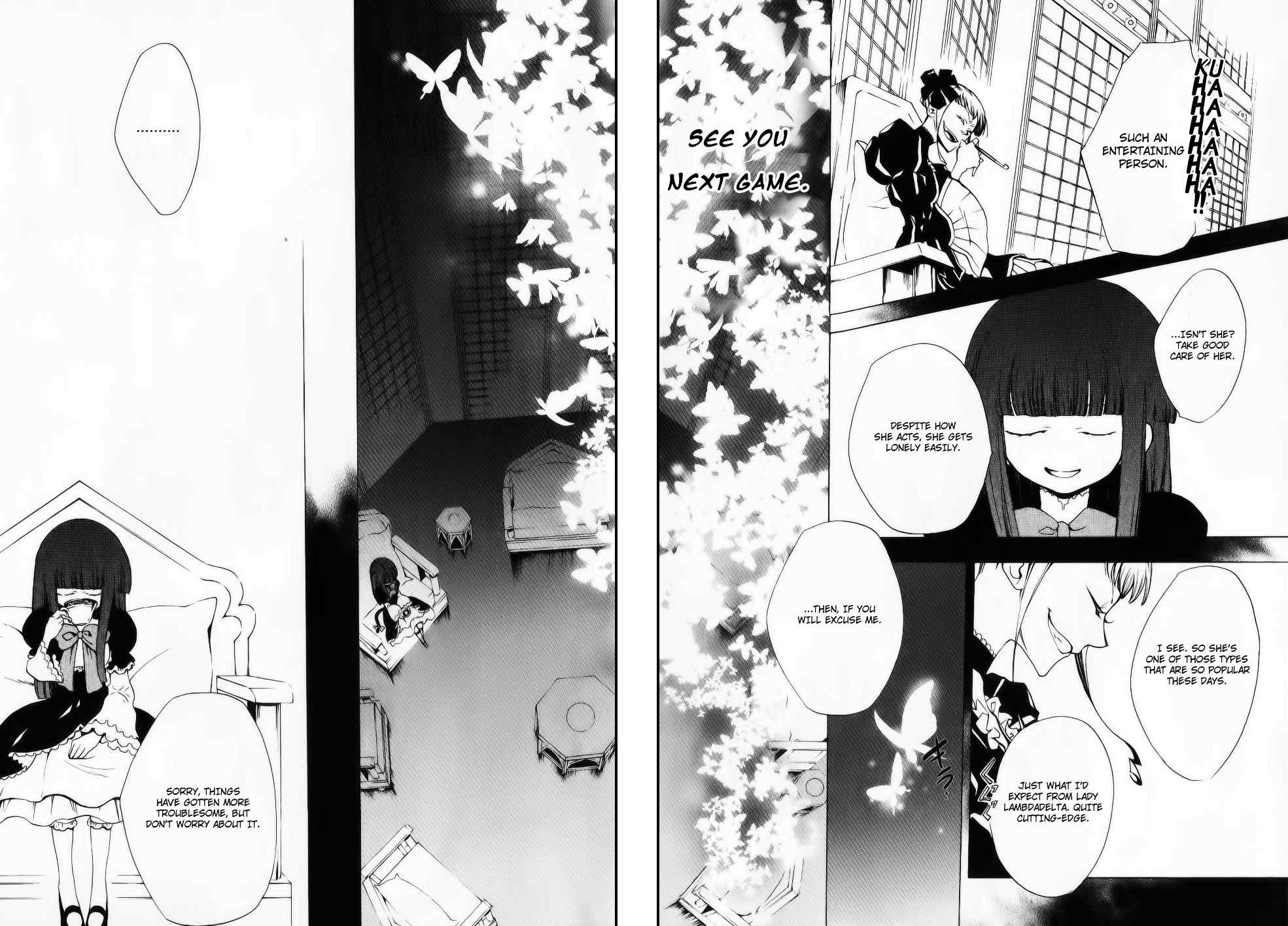 Umineko no Naku Koro ni Episode 2: Turn of the Golden Witch Chapter 26.2 page 11 - Chapter 26.2: Hidden Tea Party