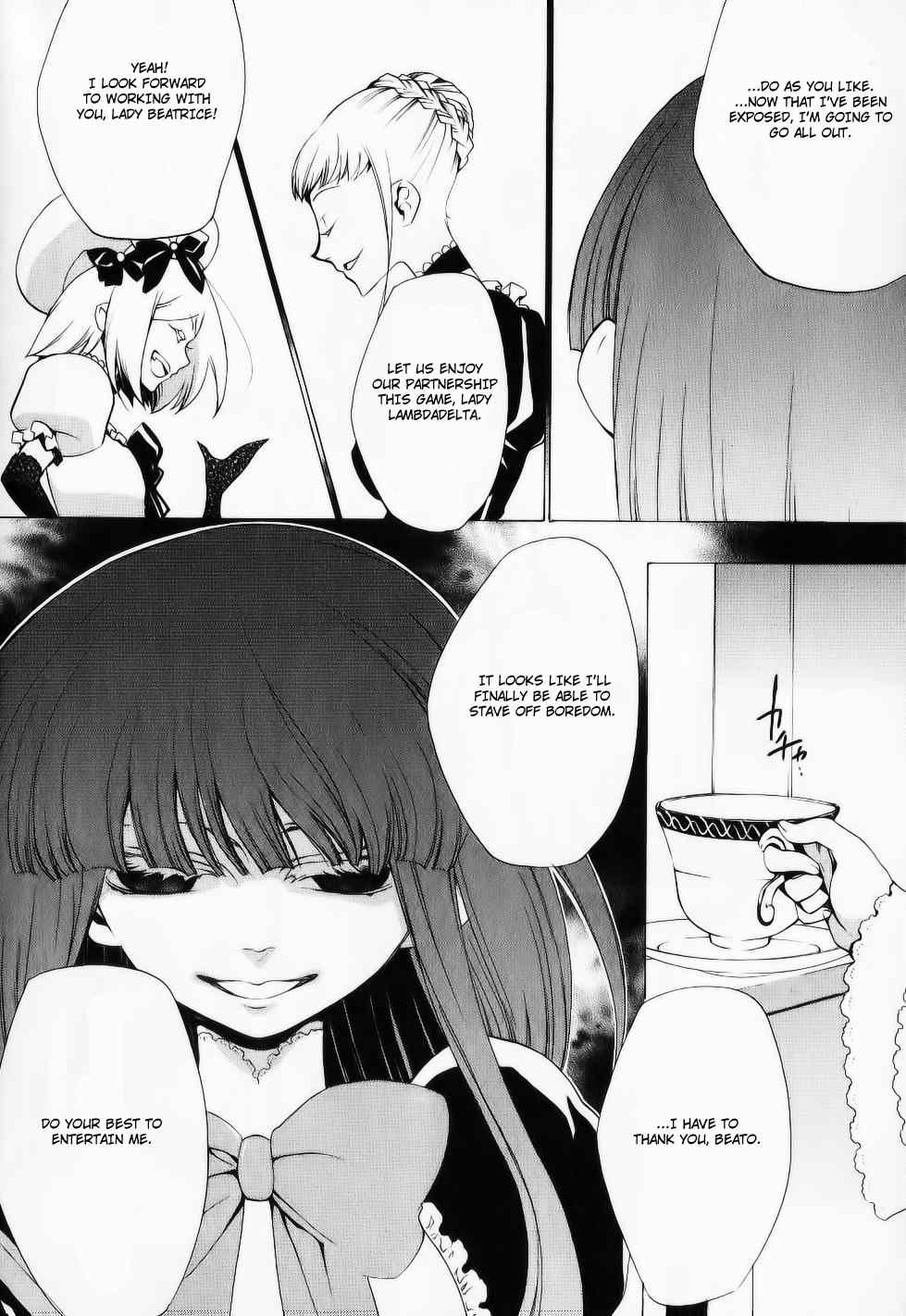 Umineko no Naku Koro ni Episode 2: Turn of the Golden Witch Chapter 26.2 page 9 - Chapter 26.2: Hidden Tea Party
