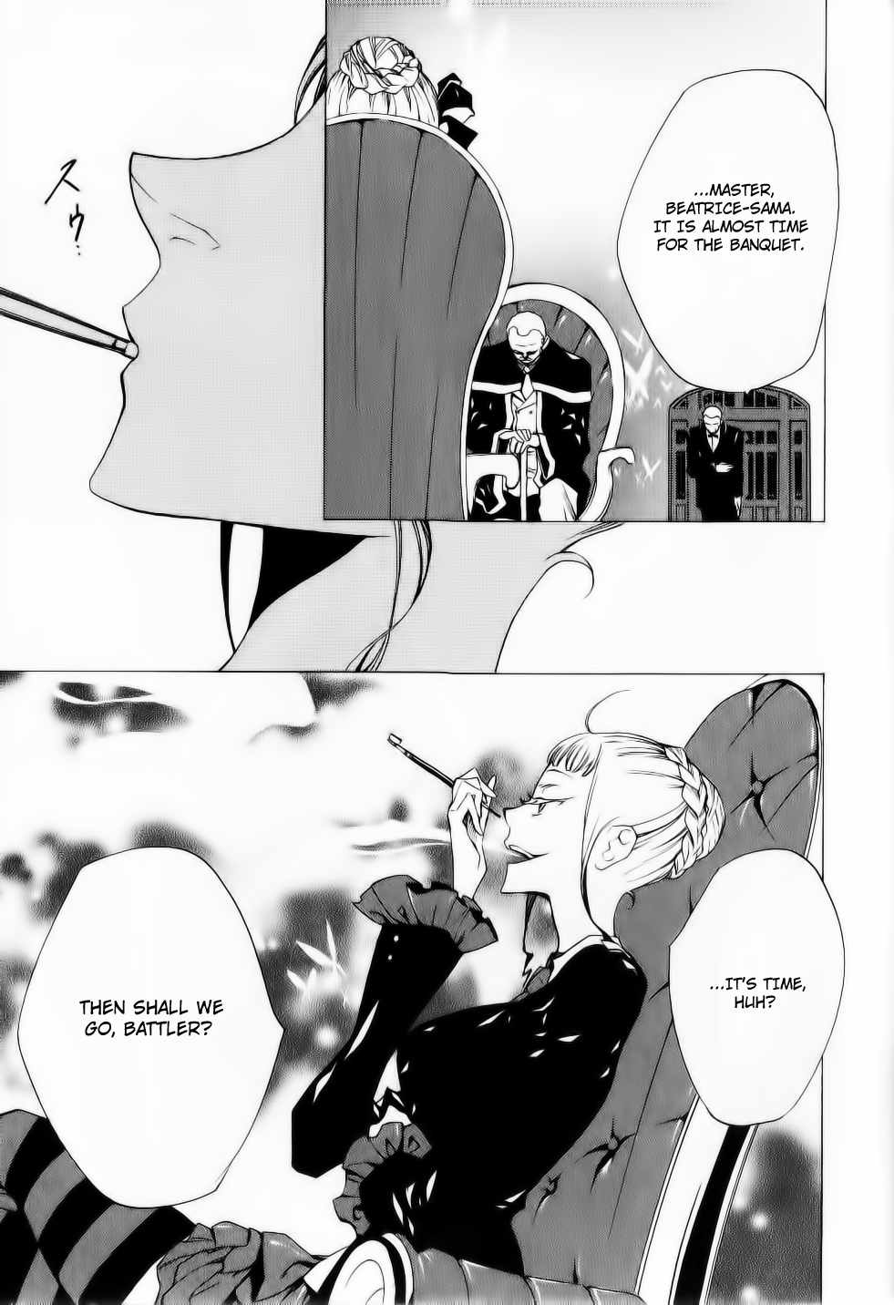 Umineko no Naku Koro ni Episode 2: Turn of the Golden Witch Chapter 26 page 7 - Chapter 26: Banquet