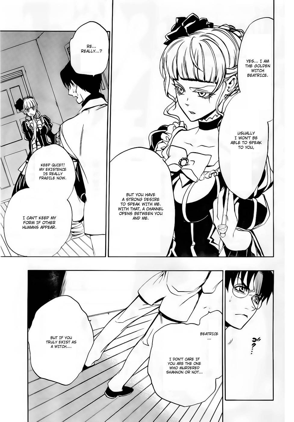 Umineko no Naku Koro ni Episode 3: Banquet of the Golden Witch Chapter 15 page 18 - Chapter 15: Resurrection Magic