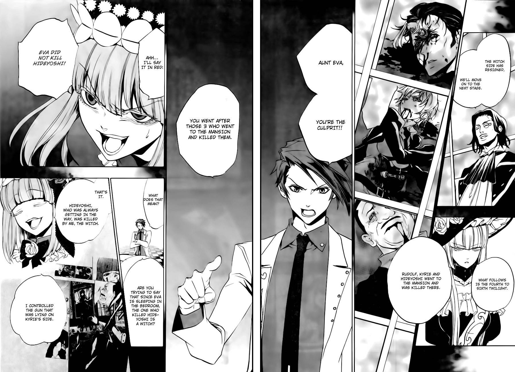 Umineko no Naku Koro ni Episode 3: Banquet of the Golden Witch Chapter 18 page 14 - Chapter 18: Battler vs Eva