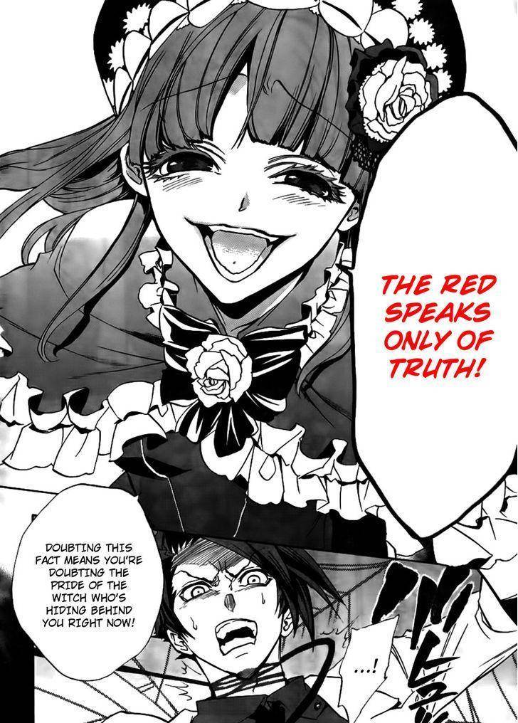 Umineko no Naku Koro ni Episode 3: Banquet of the Golden Witch Chapter 19 page 23 - Chapter 19: The Red Truth