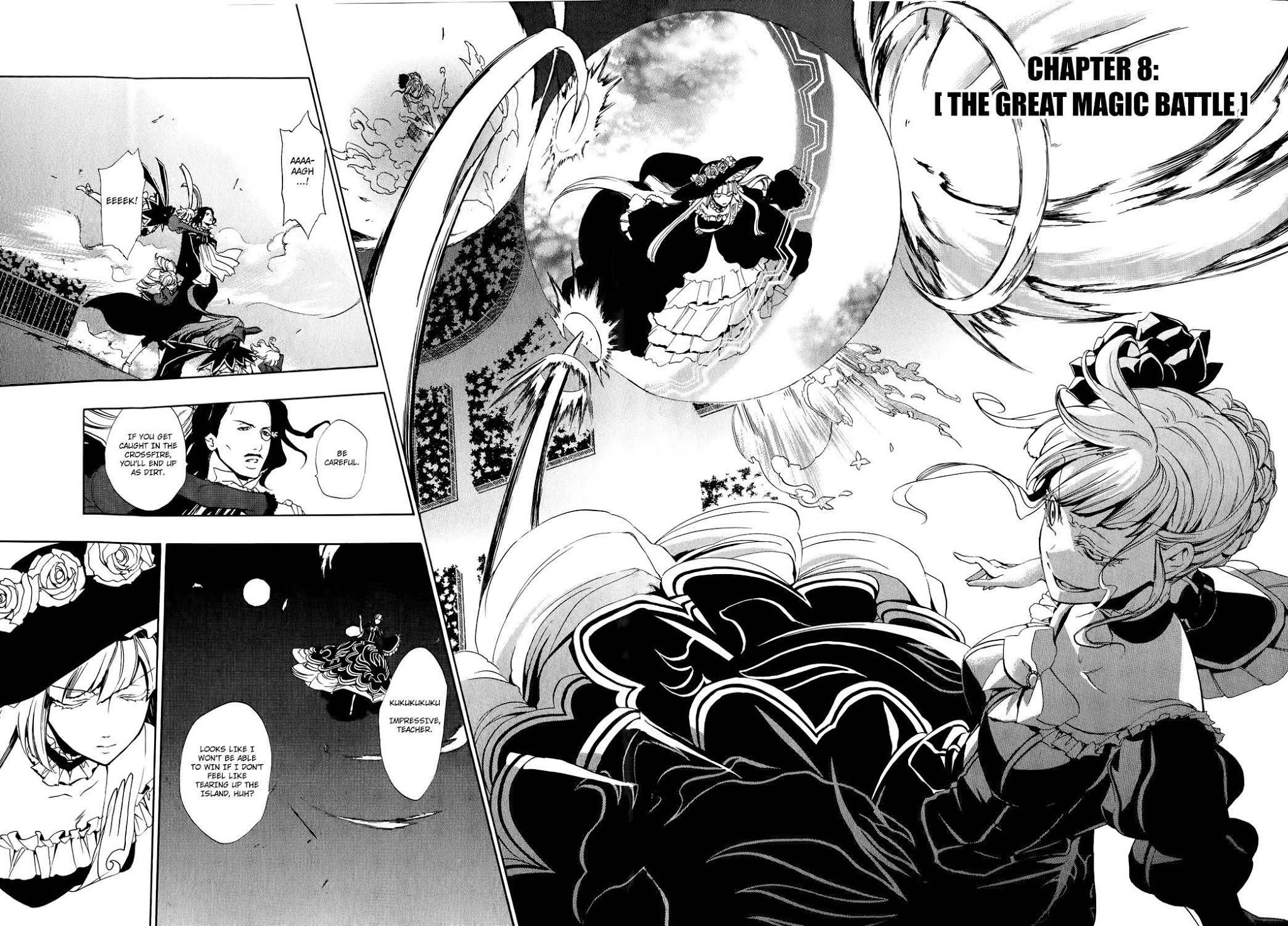 Umineko no Naku Koro ni Episode 3: Banquet of the Golden Witch Chapter 8 page 5 - Chapter 8: The Great Magic Battle