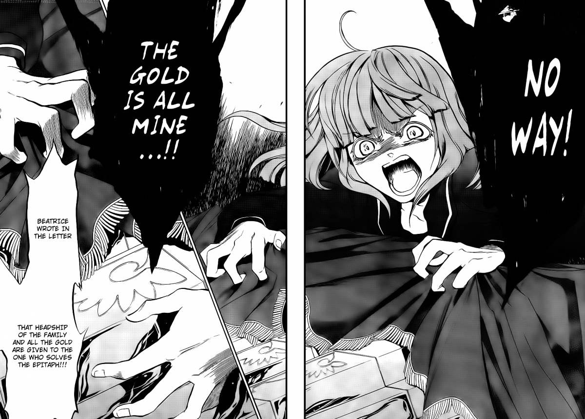 Umineko no Naku Koro ni Episode 3 Chapter 11 page 18 - Chapter 11 : Succession Ceremony