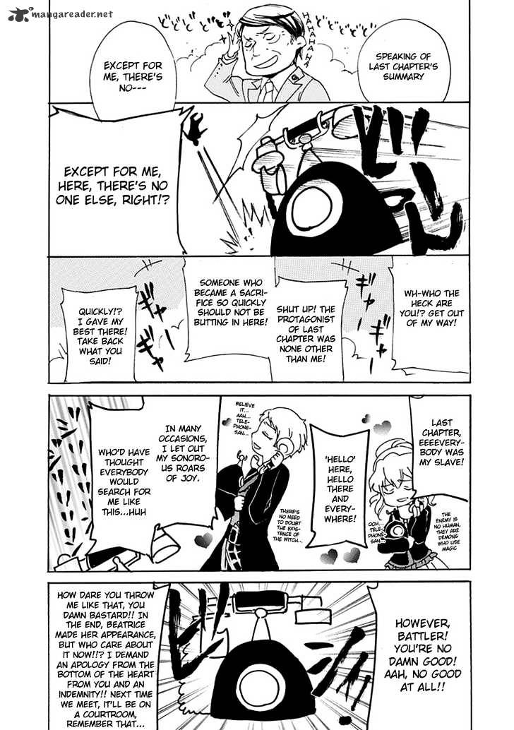 Umineko no Naku Koro ni Episode 4 Chapter 20 page 2 - Chapter 20 : Mission