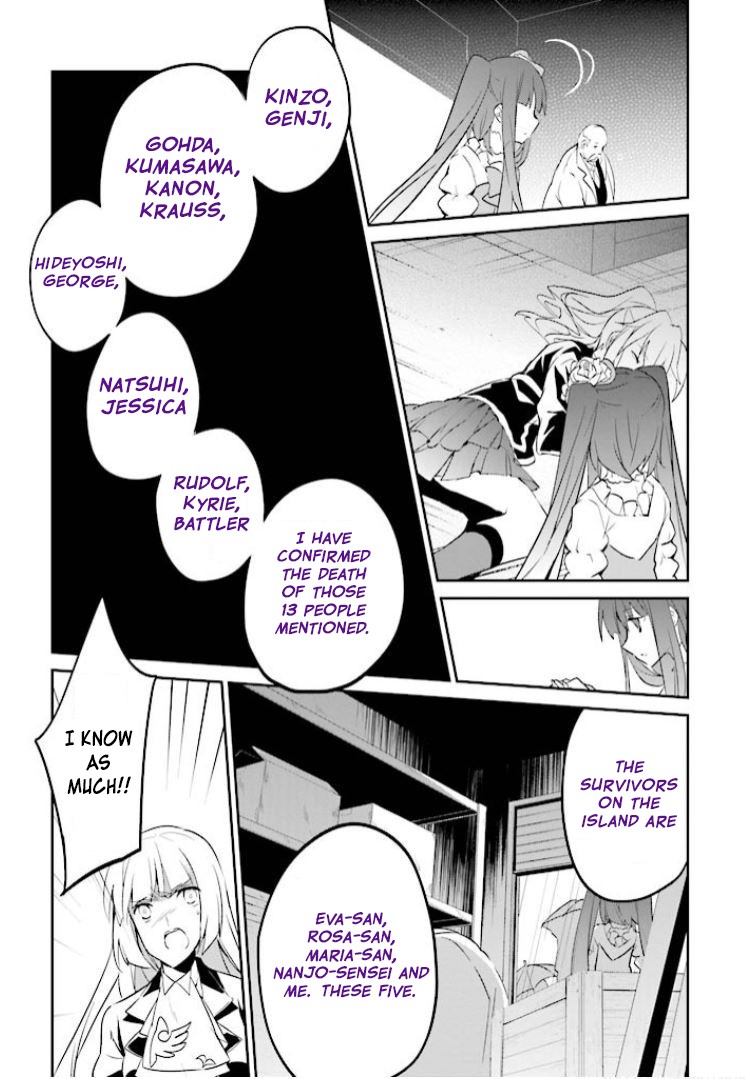 Umineko no Naku Koro ni Shi: Forgery of the Purple Logic Chapter 9 page 14 - Chapter 9