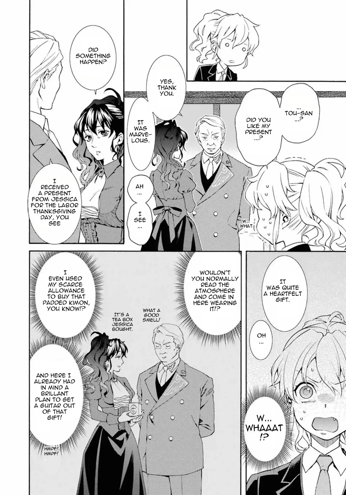 Umineko no Naku Koro ni Tsubasa Chapter 3 page 18 - Chapter 3: Labor Thanksgiving day gifts