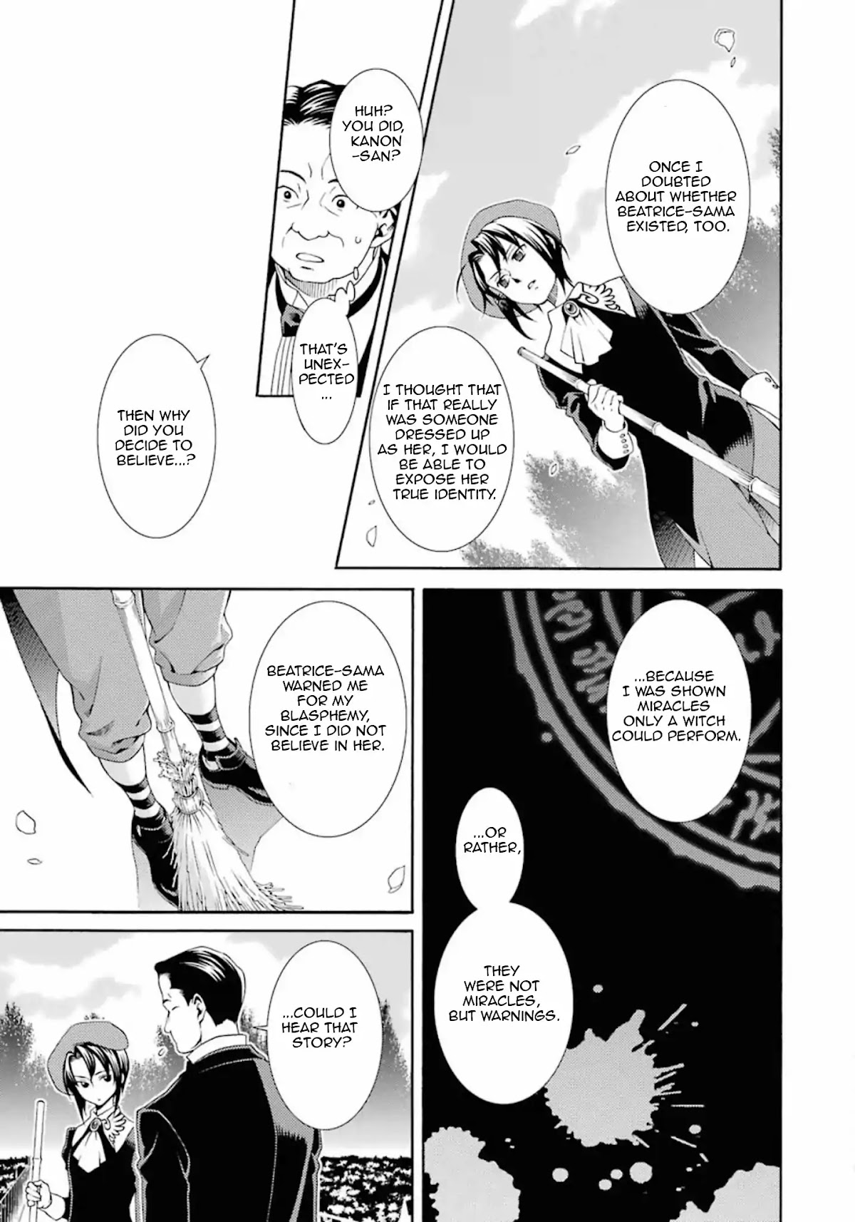 Umineko no Naku Koro ni Tsubasa Chapter 4 page 13 - Chapter 4: Notes From a Certain Chef