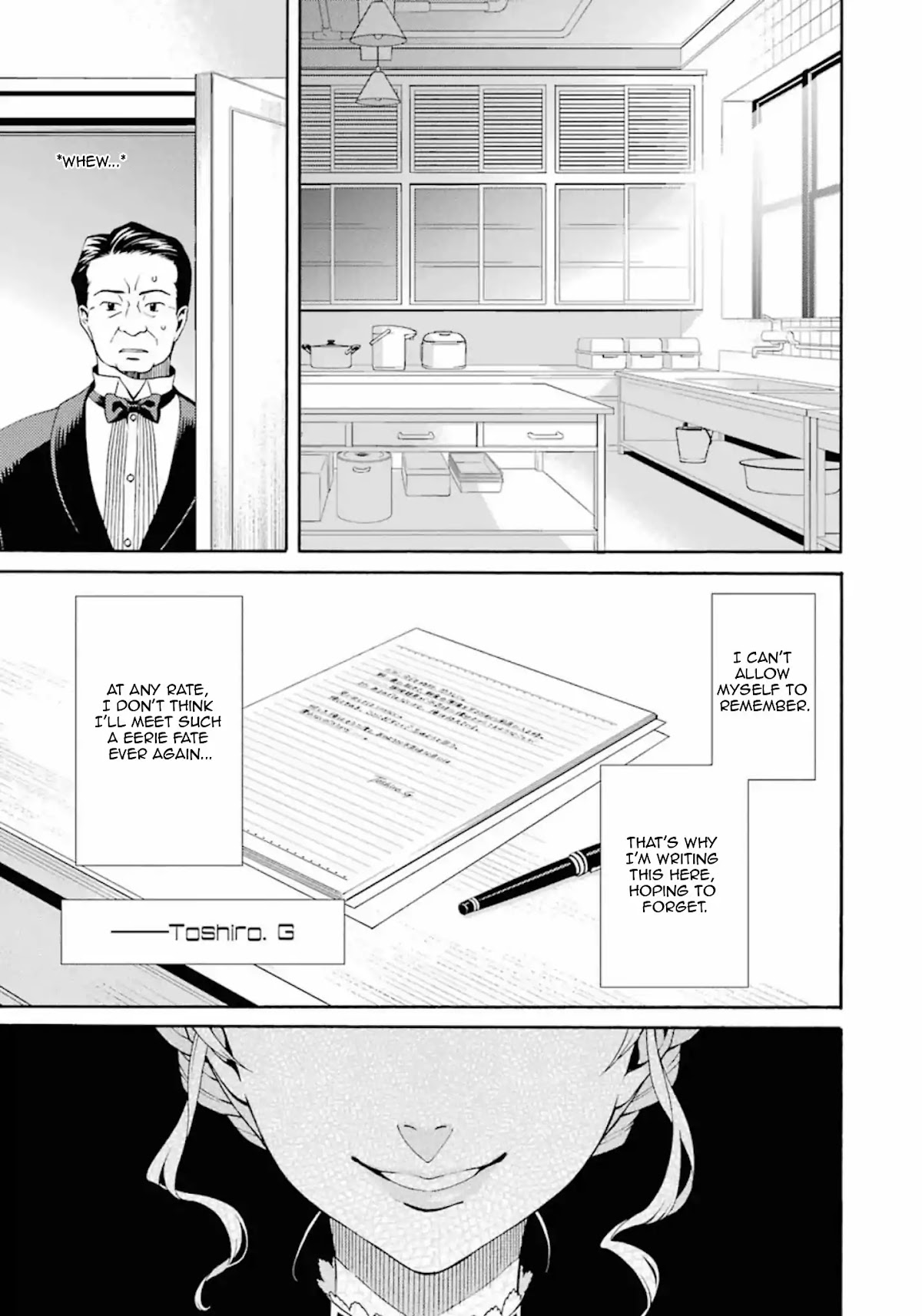Umineko no Naku Koro ni Tsubasa Chapter 4 page 35 - Chapter 4: Notes From a Certain Chef
