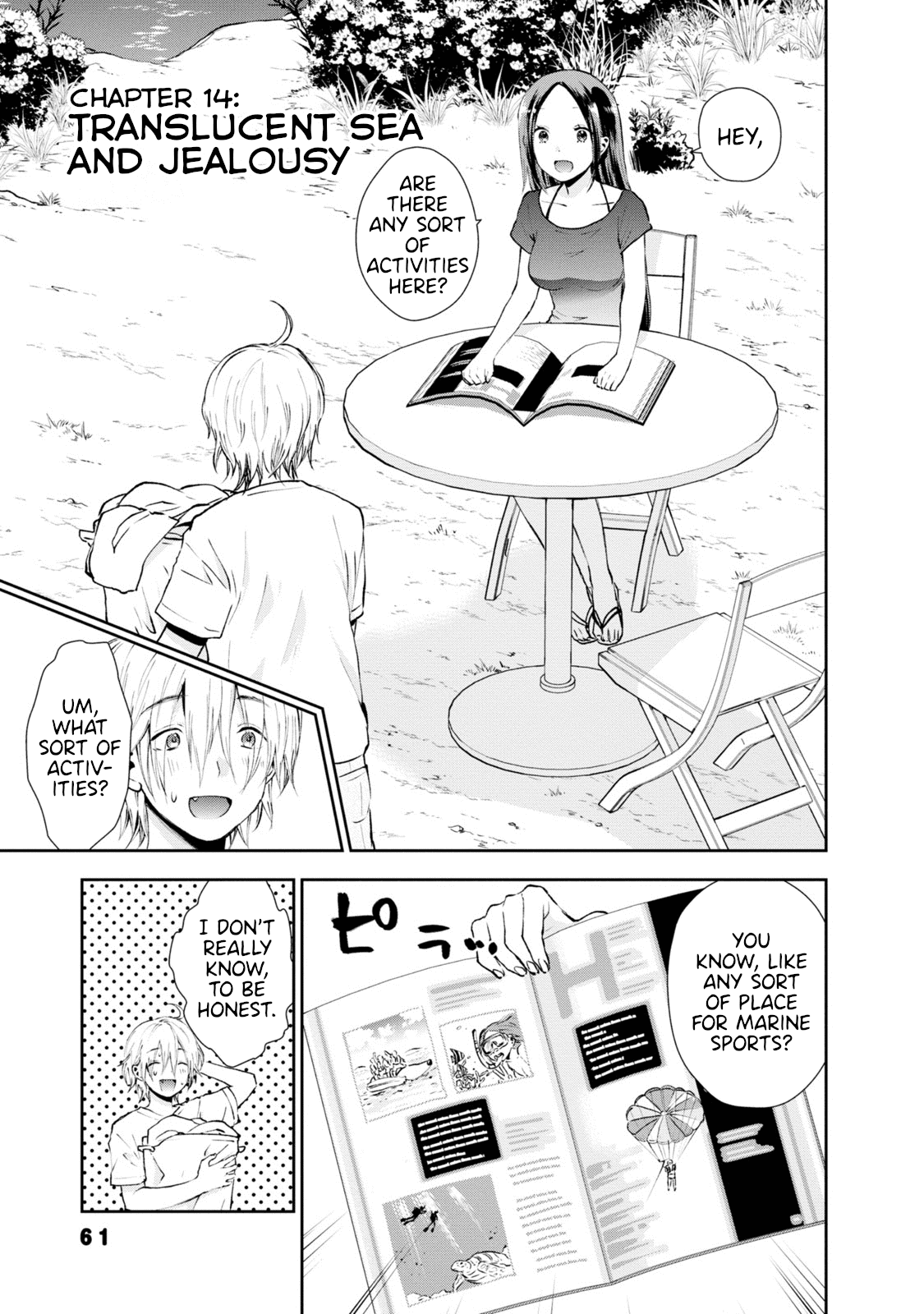 Umisaki Lilac Chapter 14 page 1 - Chapter 14: Translucent Sea and Jealousy