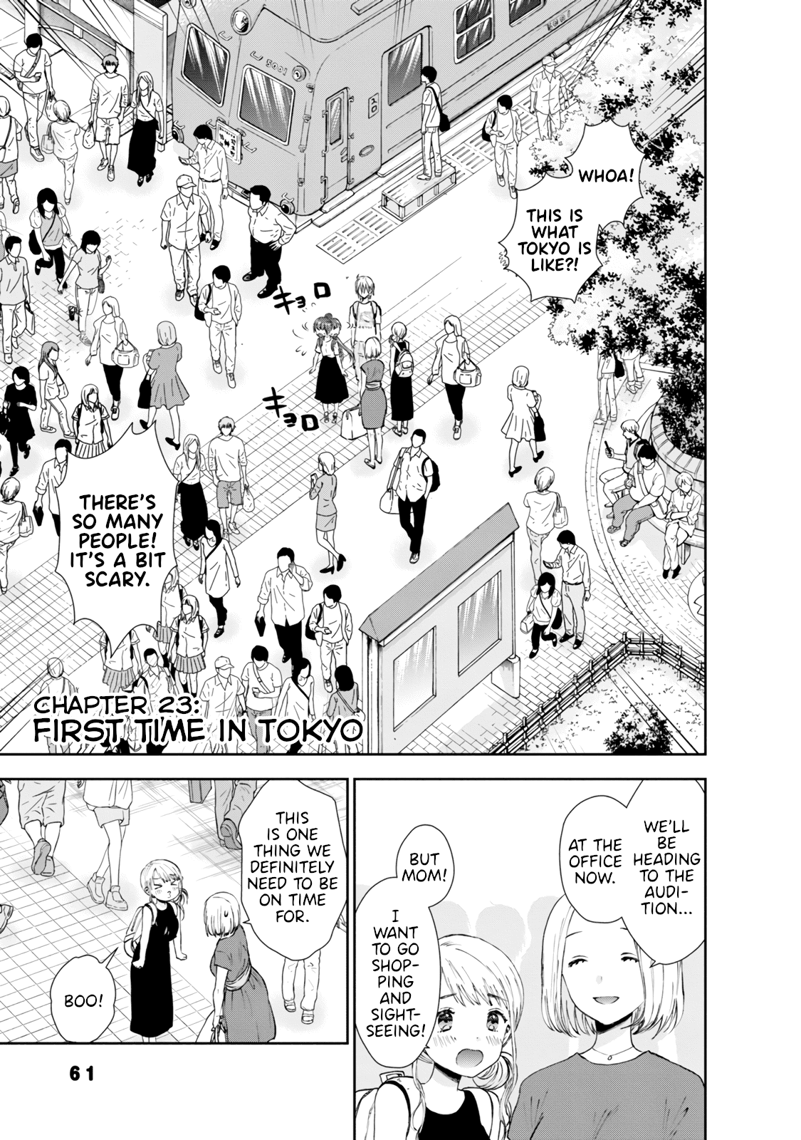 Umisaki Lilac Chapter 23 page 1 - Chapter 23: First Time in Tokyo