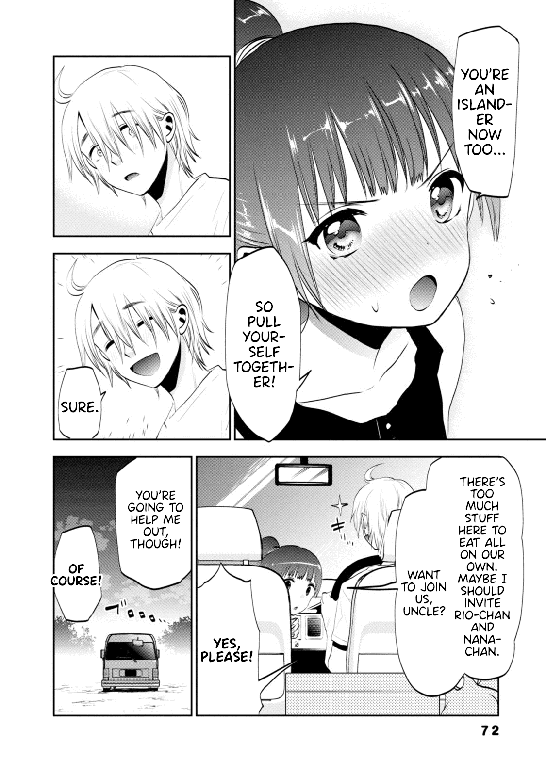 Umisaki Lilac Chapter 5 page 14 - Chapter 5: Everyone from the Island and Umi and Uncle