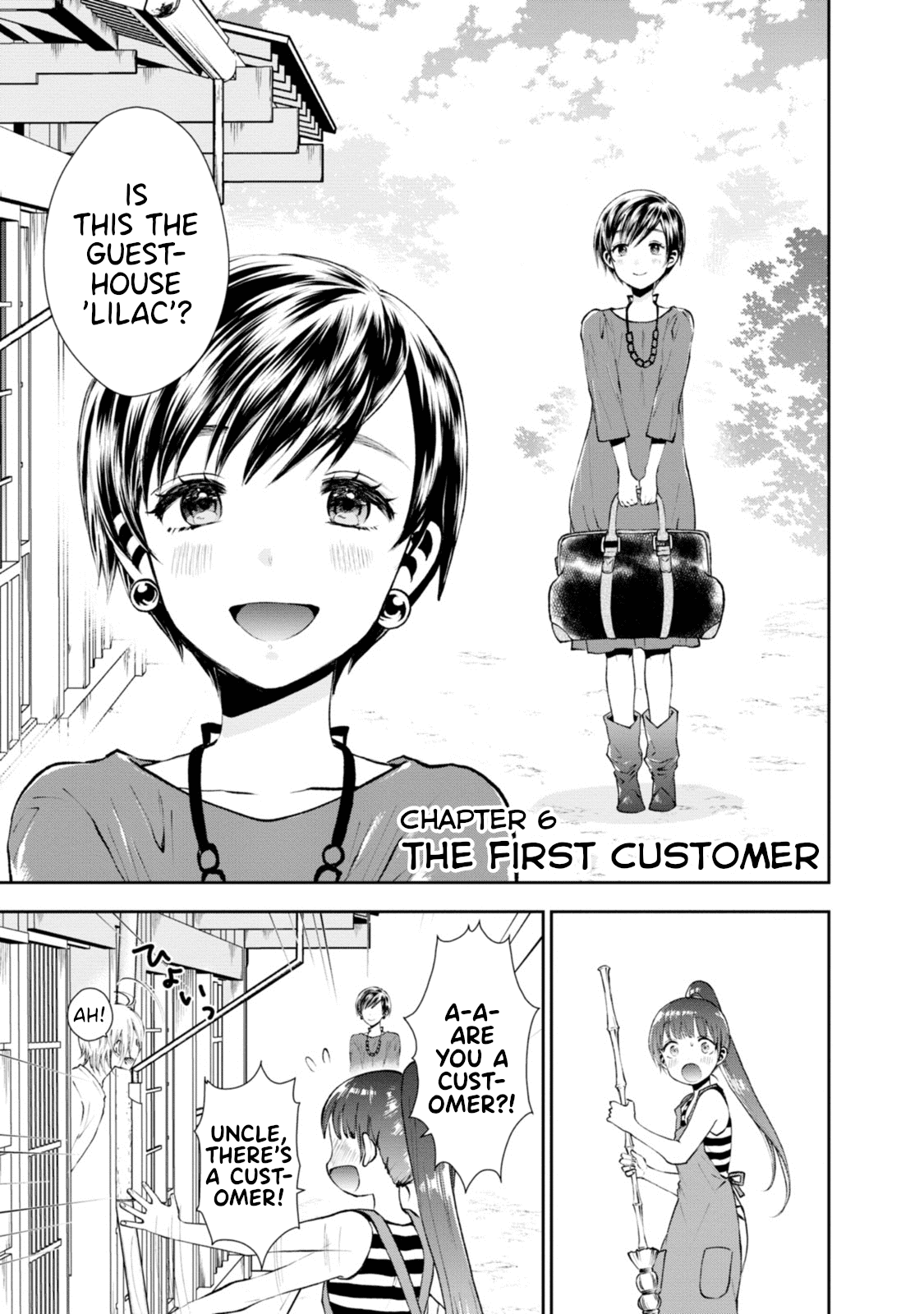 Umisaki Lilac Chapter 6 page 1 - Chapter 6: The First Customer